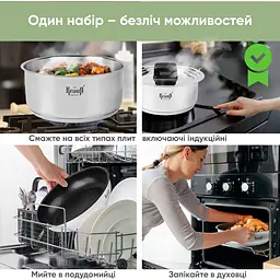 Набір посуду Krauff Genius Chef 6 предметів (26-303-015) - мініатюра 37