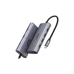 Порт-реплікатор Ugreen Dock CM498 USB 3.0 Type-C -> 1хUSB-A 3.0/3хUSB-A 2.0/2xHDMI 4K 30Гц PD (35897) - мініатюра 2