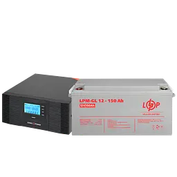 Комплект резервного живлення LP (LogicPower) ДБЖ + гелева батарея (UPS B1500 + АКБ GL 1800W)