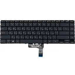 Клавіатура для ноутбука ASUS (UX425 series) ukr чорний без фрейма підсвічування клавіш