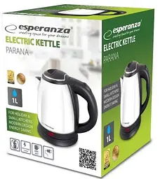Електрочайник "Parana", White/Black, 1350 Вт Esperanza teh0024501 - мініатюра 3