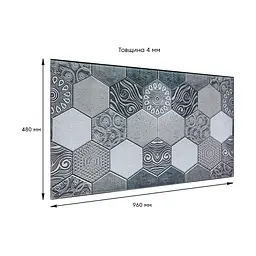 Декоративна панель Sticker Wall ПВХ 960х480х4мм SW-00000579 - мініатюра 2