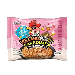 Локшина рамен Paldo Big bowl Volcano Carbonara Chicken Noodle Булдак Гостра з карбонару 130 г