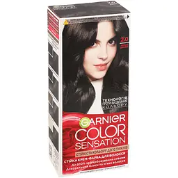 Фарба для волосся Garnier Color Sensation відтінок 2.0 чорний діамант 110 мл (C5651378) - мініатюра 5