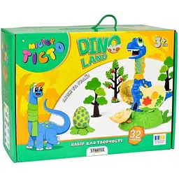 Набір для творчості STRATEG "Містер тісто" Dino Land (укр) 41035