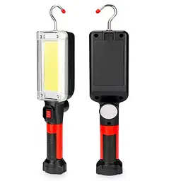 Акумуляторний ліхтар Asson BL-8859B магнітний COB LED 20 Вт з гачком, 2x18650 та USB-зарядкою