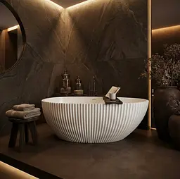 Окремостояча ванна Rea Carmen 170x85 см, біла REA-W0506 - мініатюра 4