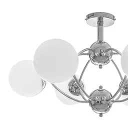 Люстра стельова Brille в спальню E27 60W CH (LK-578C/6) - мініатюра 5