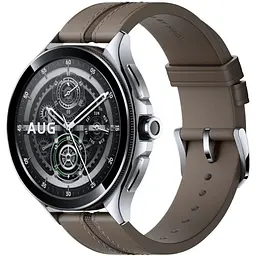 Смарт-годинник Xiaomi Watch 2 Pro Bluetooth Silver Case with Brown Leather Strap BHR7216GL - мініатюра 3