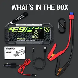 Пуско-зарядний пристрій Yesper Armor 66666mah PD100W 2500A - мініатюра 4