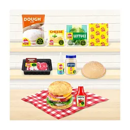 Игровой набор Slime Mart Shopping Basket Бургер (15905A) - миниатюра 7