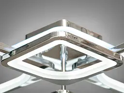 Стельовий світильник LED Diasha 8060/2+2HR, 100W, 3200K-6500K, хром, акрил, сучасний стиль з пультом, димером, підсвічуванням - мініатюра 4