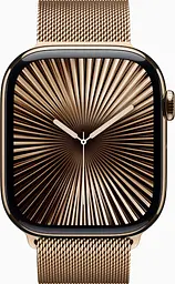 Смарт-годинник Apple Watch Series 10 GPS + Cellular 46mm Gold Titanium Case w. Gold Milanese Loop - M/L (MX003) - мініатюра 2