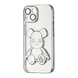 Чохол Shining Bear Case Protected Camera iPhone 15 Silver