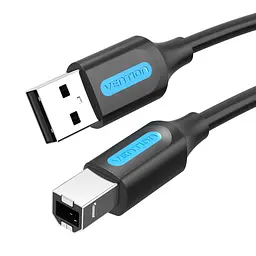 Кабель для принтера Vention COQBH USB 2.0 USB-A - USB-B 2 м чорний (COQBH)
