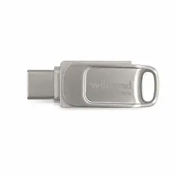 Флеш-накопичувач Wibrand USB 3.2 Gen1 Bee 128GB USB Type-A/USB Type-C Silver (WI3.2TC/BE128TC039S)