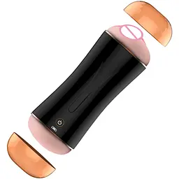 Мастурбатор Vibrating Mouth And Vagina Masturbator