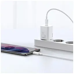 Зарядний пристрій Baseus Super Si швидке заряджання 1xUSB-C білий (CCSP020102) - мініатюра 7