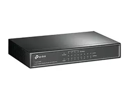 Комутатор TL-SG1008P, 8x100/1000 Mb/s, PoE 65.2W, металевий корпус TP-Link teh0028233 - мініатюра 2