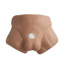 Півторс з фалоімітатором на присосці SilexD Apollo S Male Torso Caramel - мініатюра 2