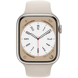 Смарт-годинник Apple Watch Series 8 GPS, 45mm, Starlight, Starlight Sport Band (Grade B) Seller Refurbished - мініатюра 2
