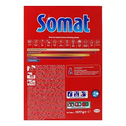 Набір Somat таблетки для посудомийної машини Lemon Classic power 95 шт. + сіль для посудомийних машин Потрійна дія 1.5 кг - мініатюра 4