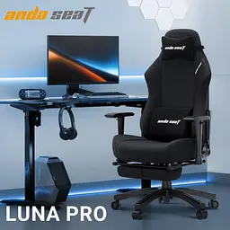 Крісло для геймерів Anda Seat Luna Pro Size L Black Fabric (AD18T-44-B-F) - мініатюра 7
