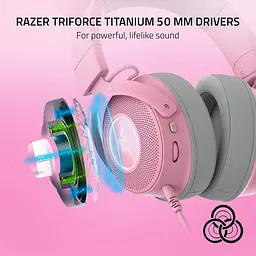 Ігрові навушники Razer Kraken Kitty V2 PRO Quartz (RZ04-04510200-R3M1) [121917] - мініатюра 8