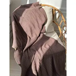 Плед Прованс Cotton шоколадний 120 х 200 см (039528) - мініатюра 6