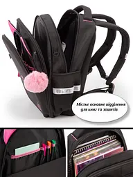 Рюкзак шкільний ортопедичний 6 в 1 для дівчинки School Standard 38х30х18 см з Котом для першокласниць (SET 150-47) - мініатюра 8