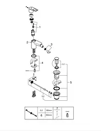 Змішувач для біде Grohe BauLoop New 23338001 Хром - мініатюра 3