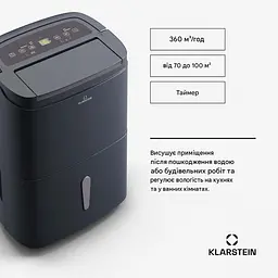 Осушувач повітря KLARSTEIN DryFy Connect 50 (10045541) - мініатюра 3