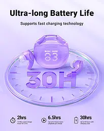 Навушники TWS Acefast T9 grape purple - мініатюра 5