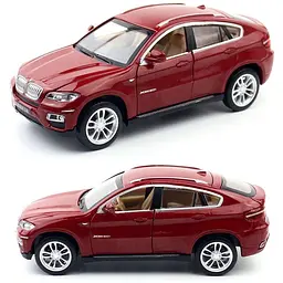 Колекційна металева модель автомобіля Автопром BMW X6 з інерцією, світлом та звуком 1:32 - мініатюра 5