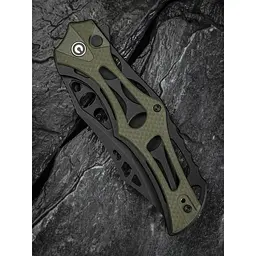 Ніж складаний туристичний Civivi Biophase, (8.9 см) Nitro-V / Aluminum & G10 чорно-зелений - мініатюра 13