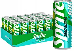 Газований напій Sprite Chill Zero Sugar Mint Zitrone Limette 330 мл - мініатюра 5