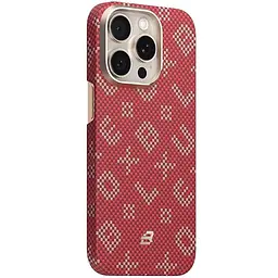 TPU+PC чохол Blueo Gilded Tactile Woven with Magnetic Fit для Apple iPhone 15 Pro Max (6.7") Red
