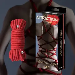 Мотузка для BDSM Mai Bondage Rope Red - мініатюра 5