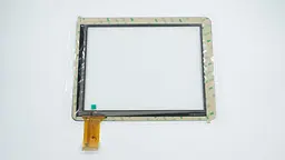 Тачскрін (сенсорне скло) для YTG-G97017-F1 V1.0 9 7 зовнішній розмір 236*183 мм робоча частина 198*149 мм 50 pin чорний - мініатюра 2