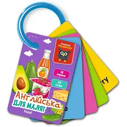 Гра настільна VLADI TOYS картки на кільці англійська Їжа VT5000-17