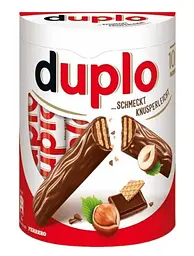 Шоколадні батончики Ferrero Duplo з шоколадно-горіховою начинкою 10 шт х 18.2 г