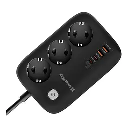 Мережевий фільтр живлення ColorWay CW-CHE34PDB 3 роз/4USB GaN3 Pro (CW-CHE34PDB) - мініатюра 4