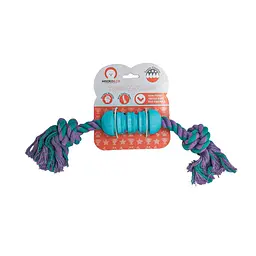 Іграшка для собак Misoko&Co Салямі з веревкою blue 50 cm - мініатюра 2