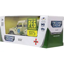 Машинка TechnoDrive серії Шеврони Героїв LAND ROVER DEFENDER "ОК "СХІД" - мініатюра 10