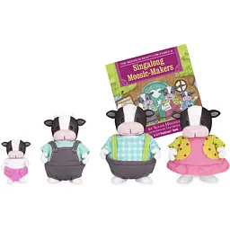 Набір фігурок Li'l Woodzeez Сім'я Корів 4од книжка EN det0018104