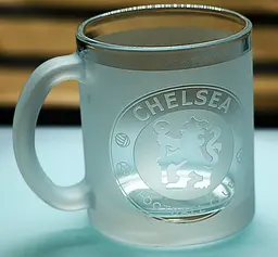 Скляна чашка 320 мл ФК  Челси Chelsea з гравіюванням подарунок для фаната  футбольна кружка - мініатюра 2