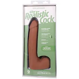 Фалоімітатор Doc Johnson The Realistic Cock ULTRASKYN 9 Inch with Balls, 22.9 см - мініатюра 9