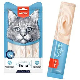 Рідкі ласощі для котів Wanpy Creamy Lickable Treats Tuna тунець