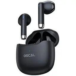 Bluetooth навушники - бездротова стерео гарнітура Oscal HiBuds 5 чорна - мініатюра 2