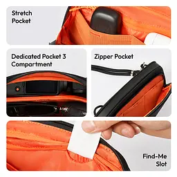 Сумка Ulanzi YY08 TechLite Sling(BLACK) (B175) - мініатюра 6
